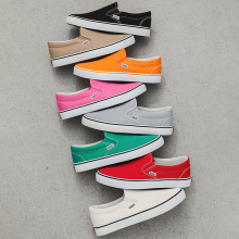 帆布鞋女男2025春季新款一脚蹬懒人鞋学生休闲平底板鞋韩版情侣鞋