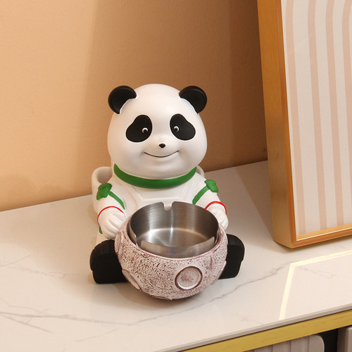 Creative cartoon astronaut ashtray office ins personalized desktop living room home storage small ornaments decoration