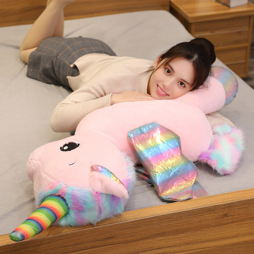 En línea de la celebridad Unicornio muñeca pony lindo juguete felpa cama almohada para dormir Muñeca regalo cumpleaños