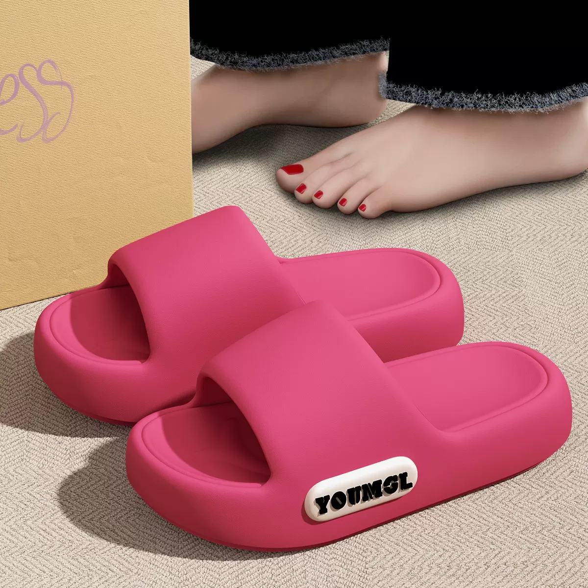 利达妮凉拖鞋女款室内家居厚底静音防滑浴室洗澡eva凉拖男士批发