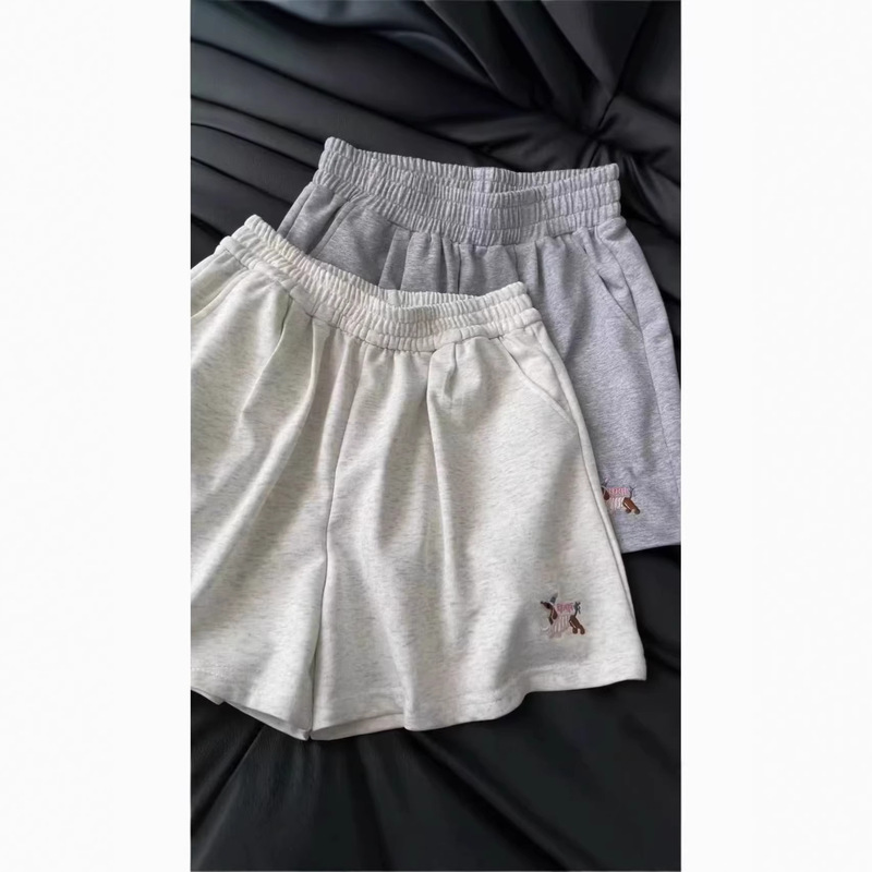 American-Style Casual Sports Shorts for Women, 2026 Summer New Loose Fit, Slimming, Versatile Wide-Leg Pants for Students