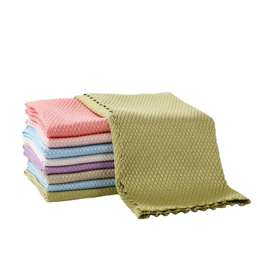 Glass cleaning cloth, water-absorbent, non-fuzzing, no streaks, car wash towel, scale cloth, tableware mirror wiping cloth