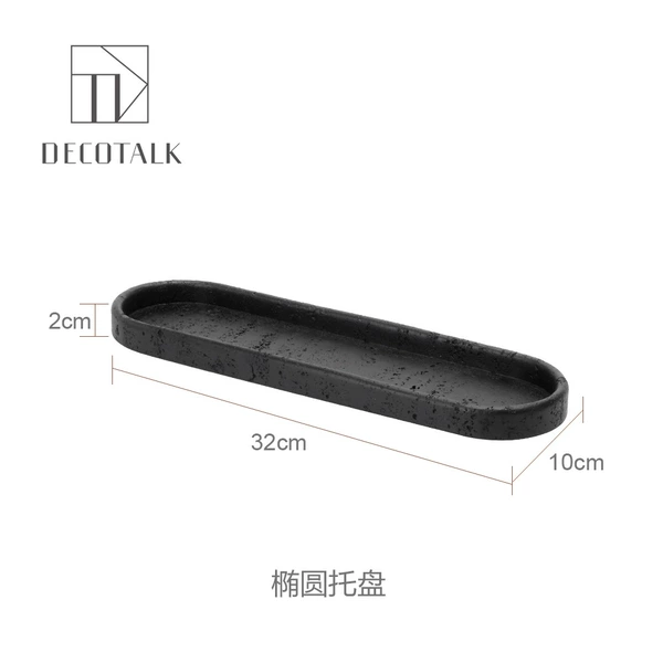 Elliptical tray
