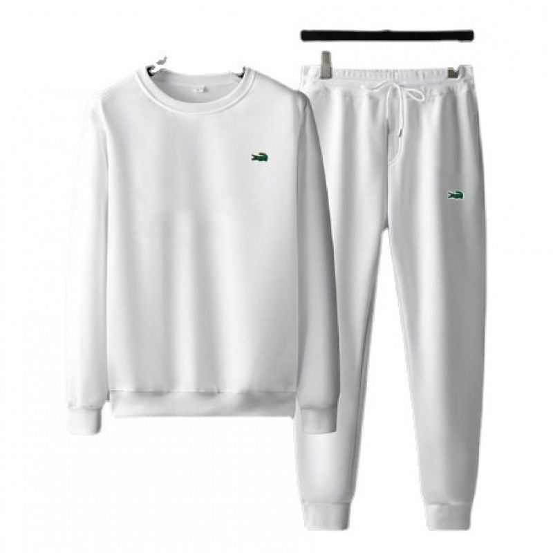 (2개) 2024 국경 새로운 캐주얼 크루 넥 스웨트 팬츠 패션 조깅 스포츠웨어 유럽과 미국 남성 세트 도매