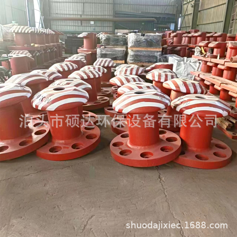 650KN450KN1000KN 전체 처마 볼라드 주철 주철 버섯 헤드 볼라드 둥근 바닥 볼라드 부두