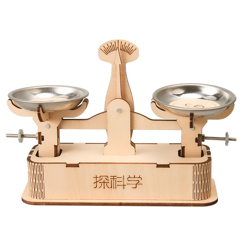 La Ciencia y la Tecnología pequeña bandeja de producción Escala de equilibrio kindergarten estudiantes de escuela primaria hecho a mano Curso de bricolaje experimental material de juguete de enseñanza paquete