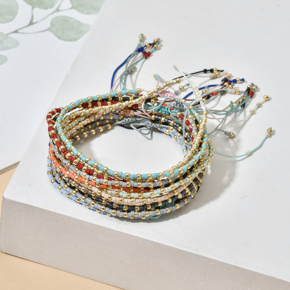 15g Weight Bracelets Classification 1 Piece Quantity Casual Printing Seed Bead Wholesale Bracelets