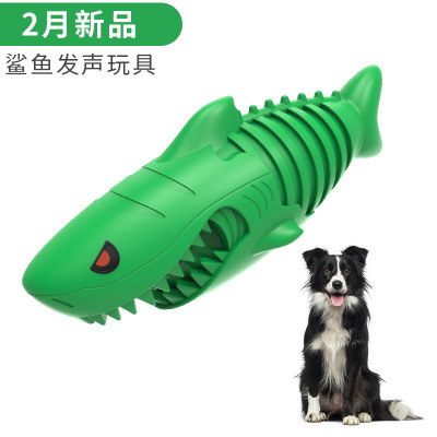 Pet Supplies New products Amazon Explosive money Shark Vocalization Toys Molar stick Dog Toothbrush Supplies