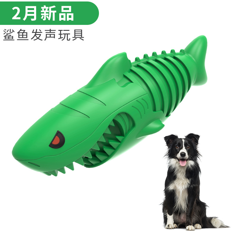 Pet Supplies New products Amazon Explosive money Shark Vocalization Toys Molar stick Dog Toothbrush Supplies