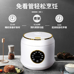 跨境110-220V迷你电饭煲1一2人小型上蒸下煮电饭锅3-4人一件代发