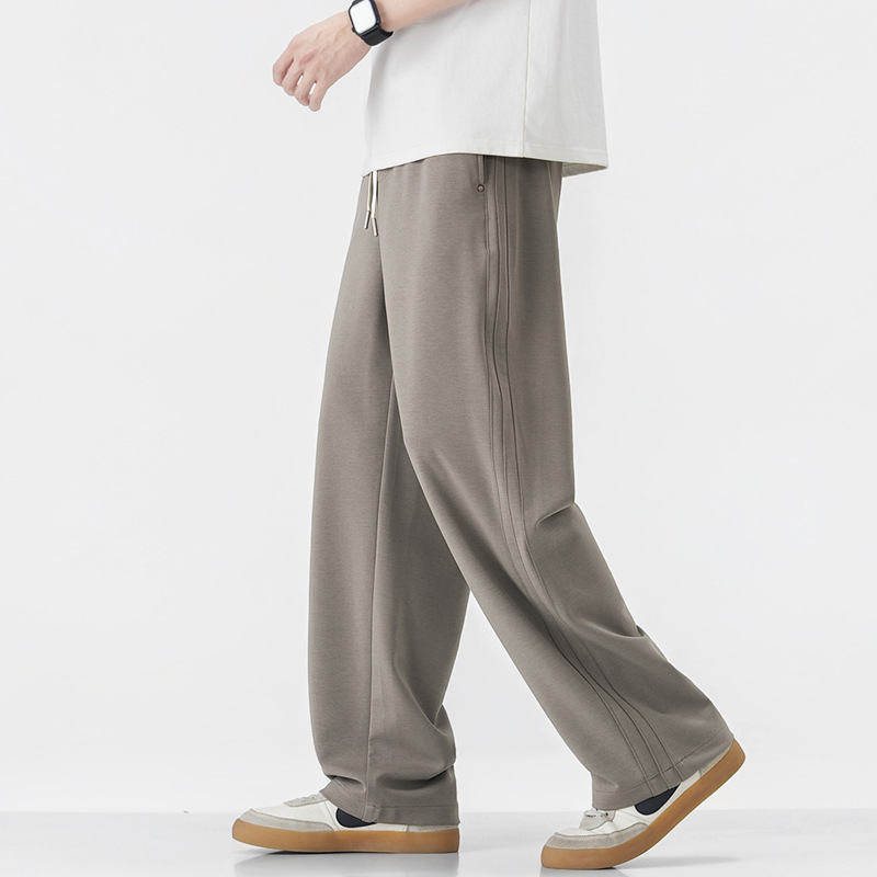 American-Style Casual Pants for Men 2026 Spring/Summer New Loose Wide-Leg Drawstring Long Pants Versatile Sports Pants Wholesale