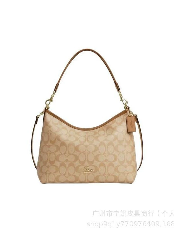 Koujia 2025 Laurela Wandering Bag - Old Flower Retro Crossbody Tote with Gold Chain Strap