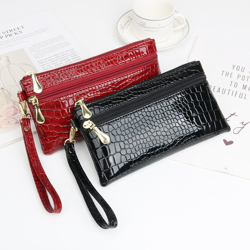 Women's Wallet Key Bag Bright Stone Pattern Coin Purse Portable Storage Bag Mobile Phone Bag Clutch Bag Women's Small Bag Women's Wallet Key Bag Bright Stone Pattern Coin Purse Portable Storage Bag Mobile Phone Bag Clutch Bag Women's Small Bag