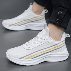 2024 Spring New Men's Shoes Large 50 Exports Men's Casual Shoes Trendy White Shoes Breathable Running Sports Shoes