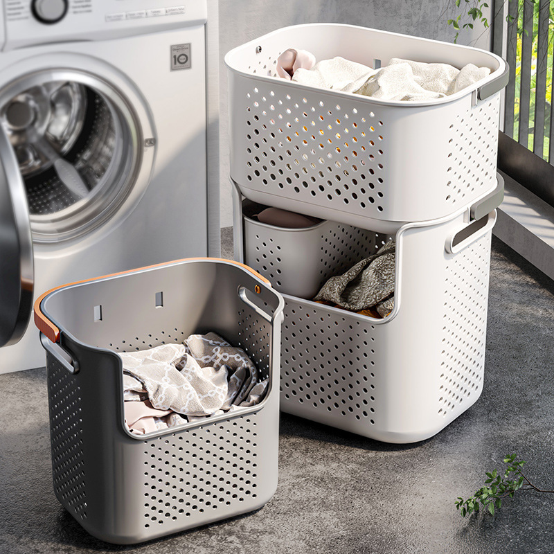 Dirty clothes basket storage basket home bathroom toilet clothes artifact dormitory laundry basket dirty clothes basket large capacity bucket