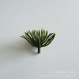 仿真植物圣诞松针3CM小松头 圣诞圈圣诞藤条工艺品装饰PE小松批发