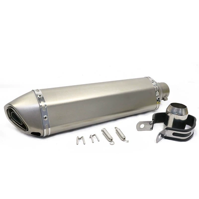 Hexagon Exhaust Pipe Blue | Exhaust pipe - extended-small-hexagonal-full-titanium