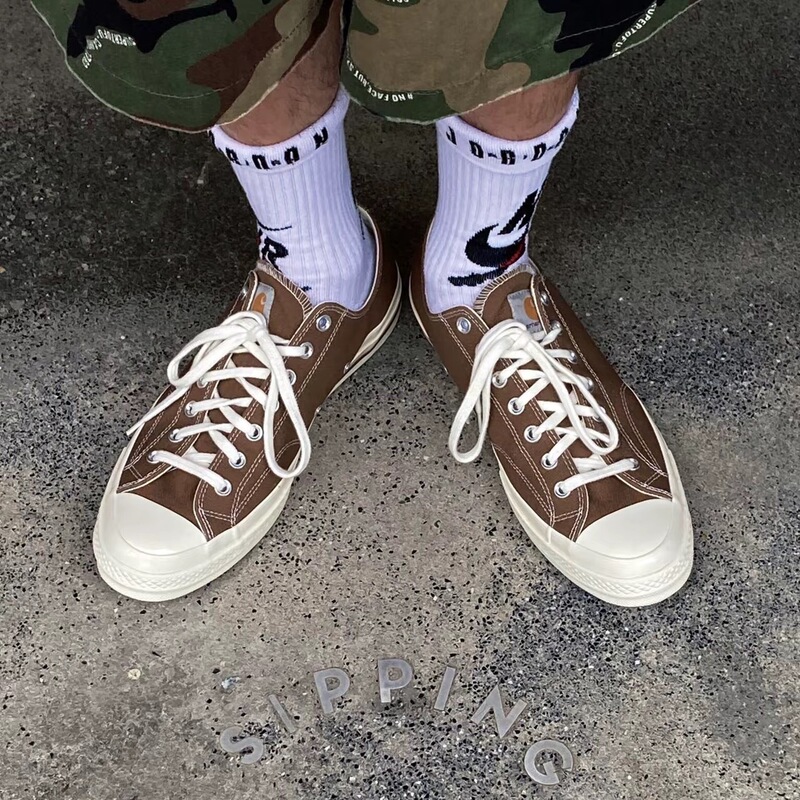 Summer Chuck1970S High-Top Canvas Shoes for Women, Co-Branded Casual Skate Shoes for Men, Khaki Brown 169220C Summer Chuck1970S High-Top Canvas Shoes for Women, Co-Branded Casual Skate Shoes for Men, Khaki Brown 169220C