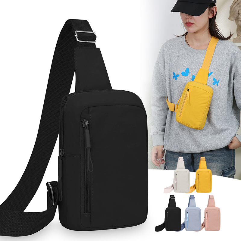 Chest Bag for Women, Outdoor Commuting, Portable Small Shoulder Bag, Simple Nylon Wear-Resistant Mobile Phone Bag, Daily Versatile Casual Shoulder Bag Chest Bag for Women, Outdoor Commuting, Portable Small Shoulder Bag, Simple Nylon Wear-Resistant Mobile Phone Bag, Daily Versatile Casual Shoulder Bag