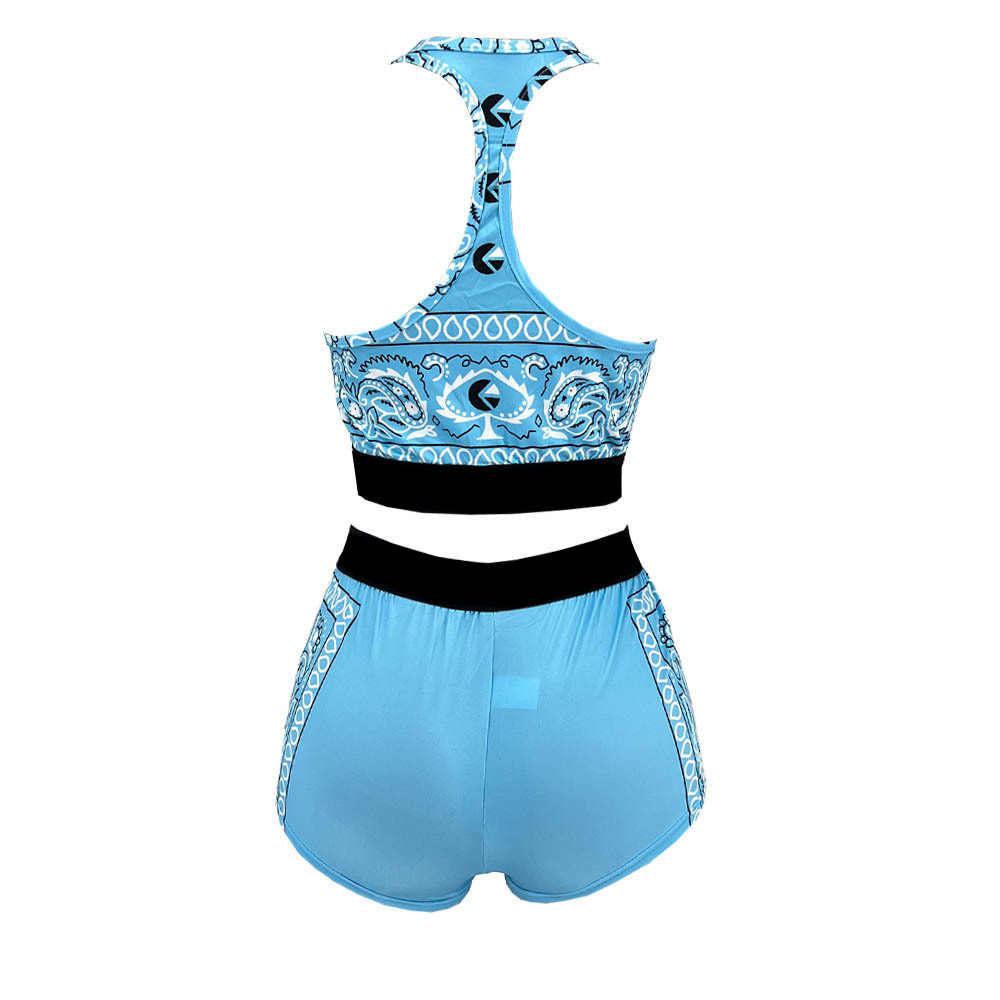 Rue Femmes Sexy Vêtement De Rue Impression Spandex Polyester Ensembles De Shorts Ensembles De Shorts display picture 23