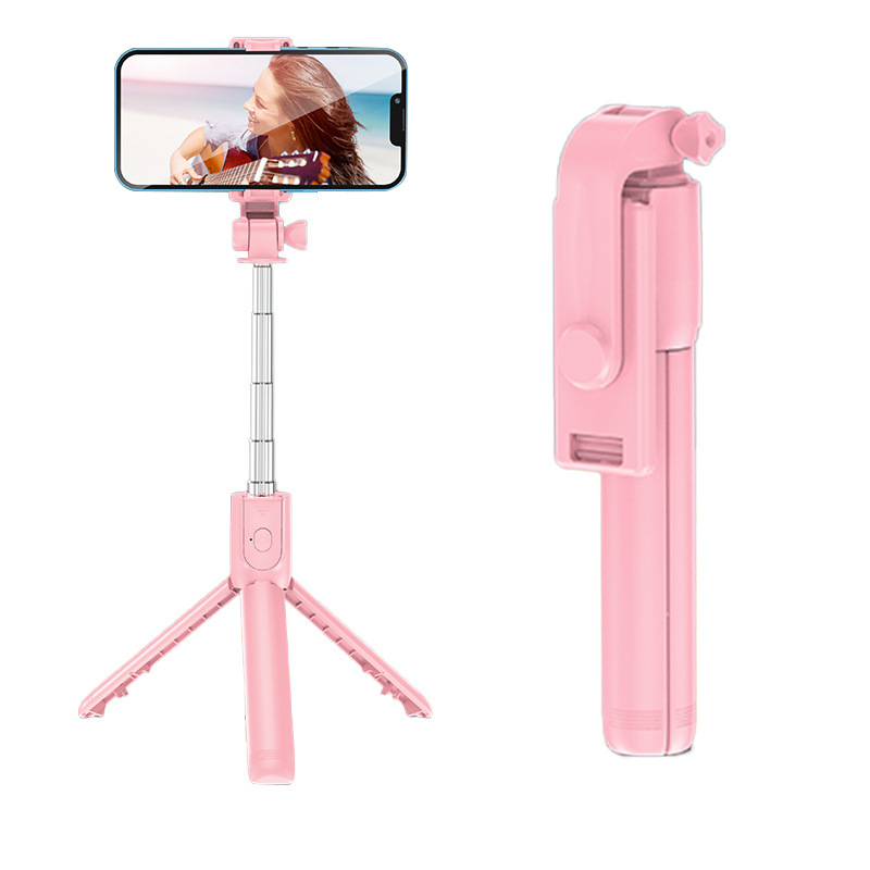 Palo Selfie Extensible con Trípode de ABS con Bluetooth y Luz para Exteriores