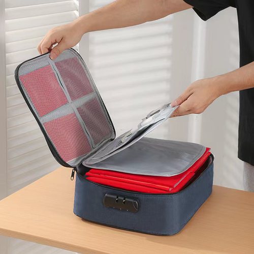 Cross-border best-selling document storage bag, family multi-layer large capacity multi-function box, file passport card holder organizer bag