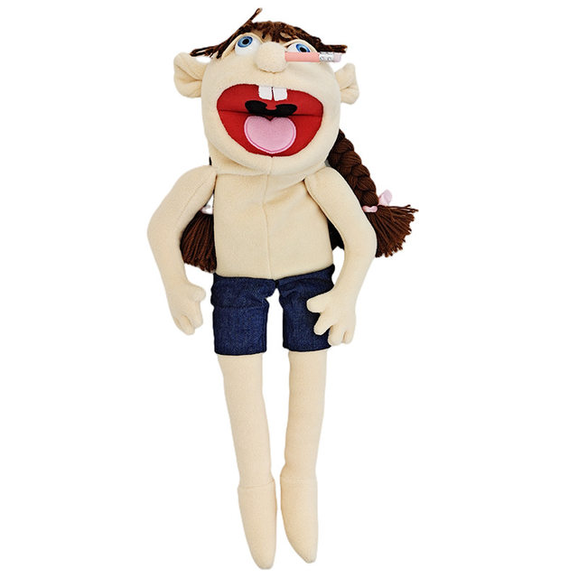 Sacs À Dos En Peluche 38 Cm Dessin Animé Jeffy Marionnette Jouet