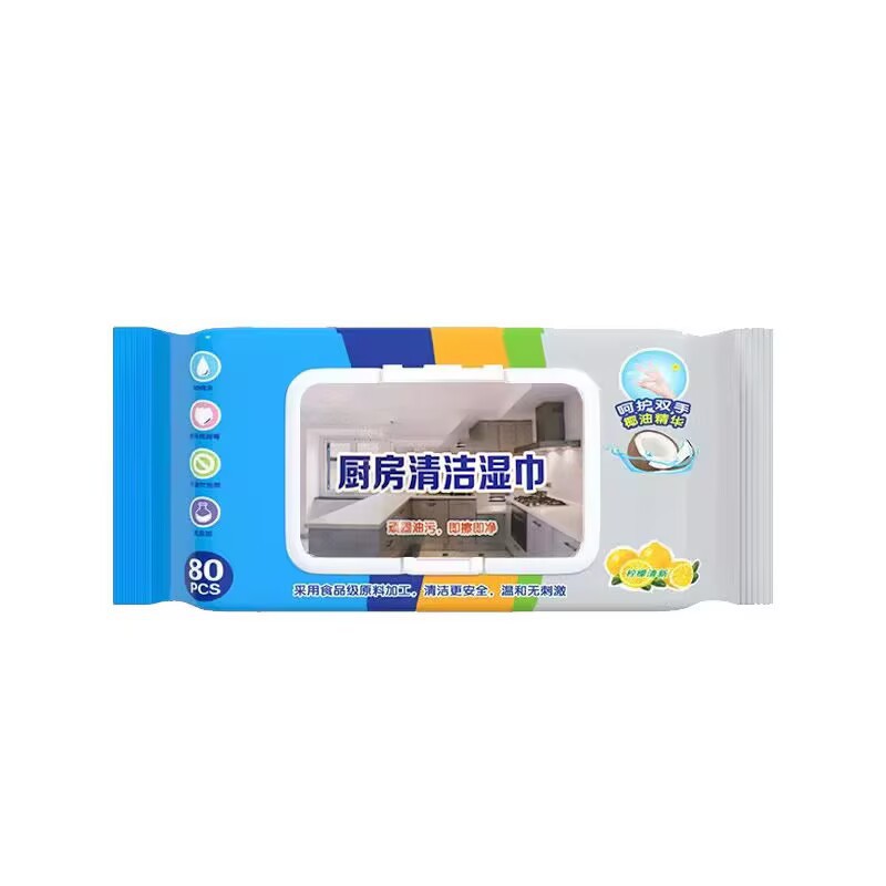 주방용 물티슈 {팩당 80개}
