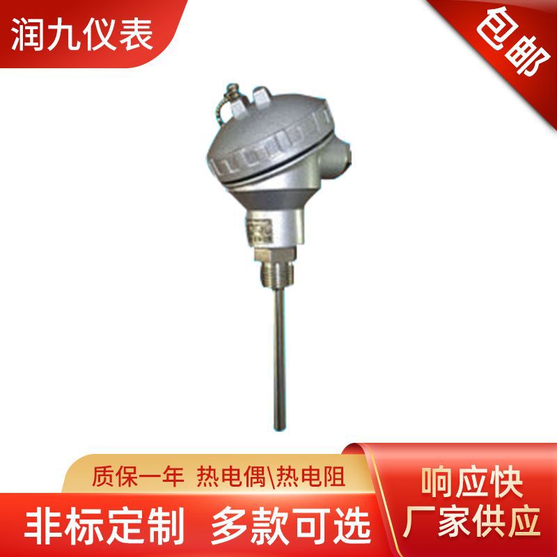 铠装铂热电阻PT100探头温度传感器热电偶K型一体化变送器高精度