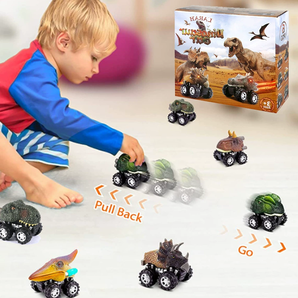 Ручная роспись симулятор пересеченной местности Huili автомобиль динозавра мини динозавр наука и образование Когнитивная модель динозавр Игрушечная машина модель автомобиля