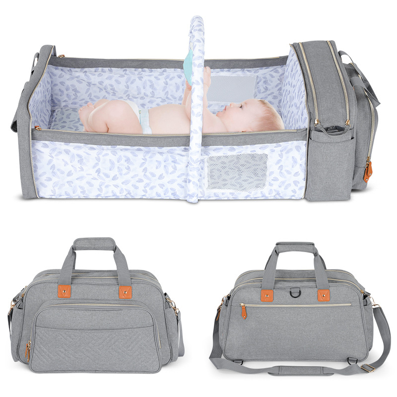 Mummy Bag crib integrated new variable crib large capacity multi-functional shoulder portable mother and baby bag