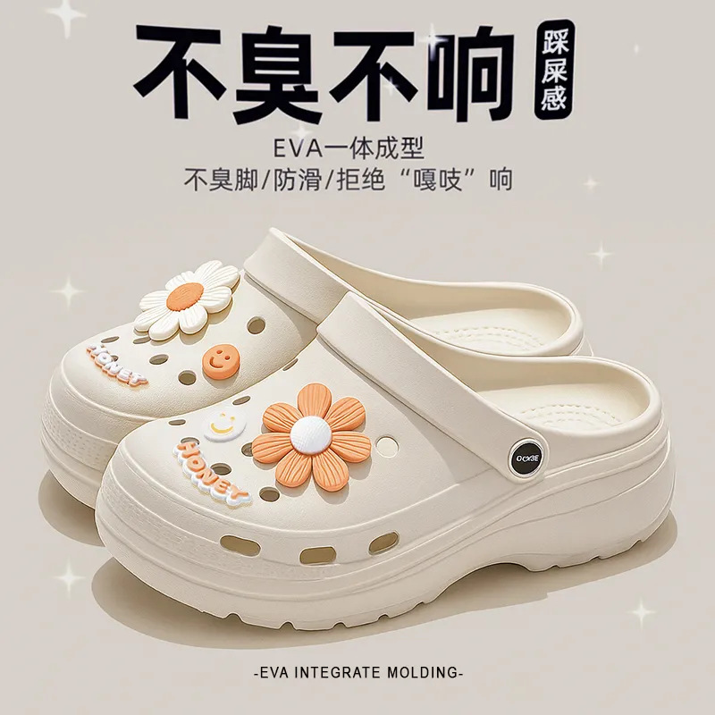 Zapatos de grano grueso para mujeres 2025, nuevos zapatos de verano para mujeres embarazadas con suela suave antideslizante antiodor, sandalias para mujeres image 9