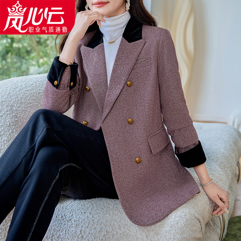 Early Autumn Korean Style Casual Loose Blazer for Women 2025 New Spring and Autumn Fashionable and Elegant Commuter Top 1615