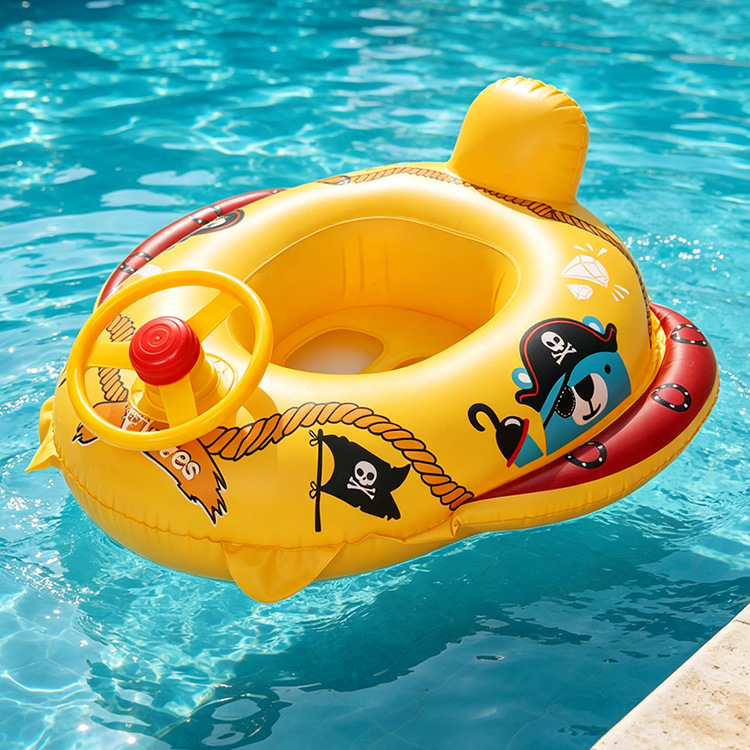 Anillo de natación infláble para niños pequeños barcos de agua para bebés embarcaciones de agua engrosado PVC asiento de niños PVC ecológico image 23