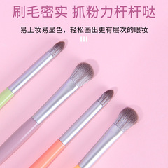 Dual-Head Eyeshadow Blending Detail Highlight Brush with Soft Fiber Hair, Single Brush