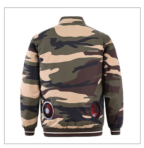 Cotton summer cooling air-conditioning clothing men's refrigeration clothing with fan welding site heatstroke protection labor protection work clothes