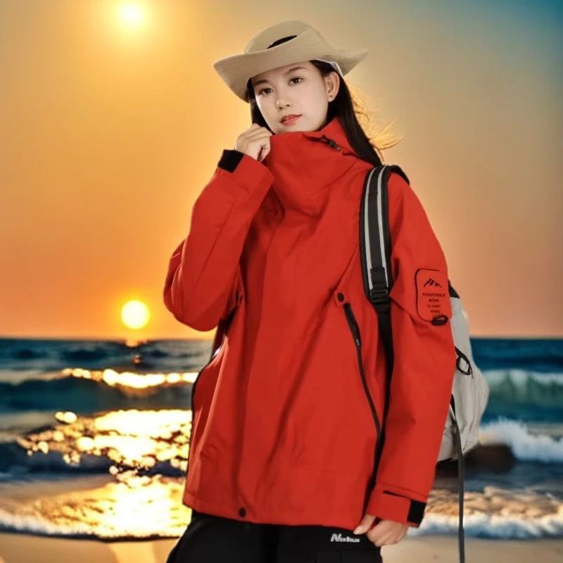 남녀공용 봄가을 후드 바람막이 등산 캠핑 자전거 아웃도어 자켓