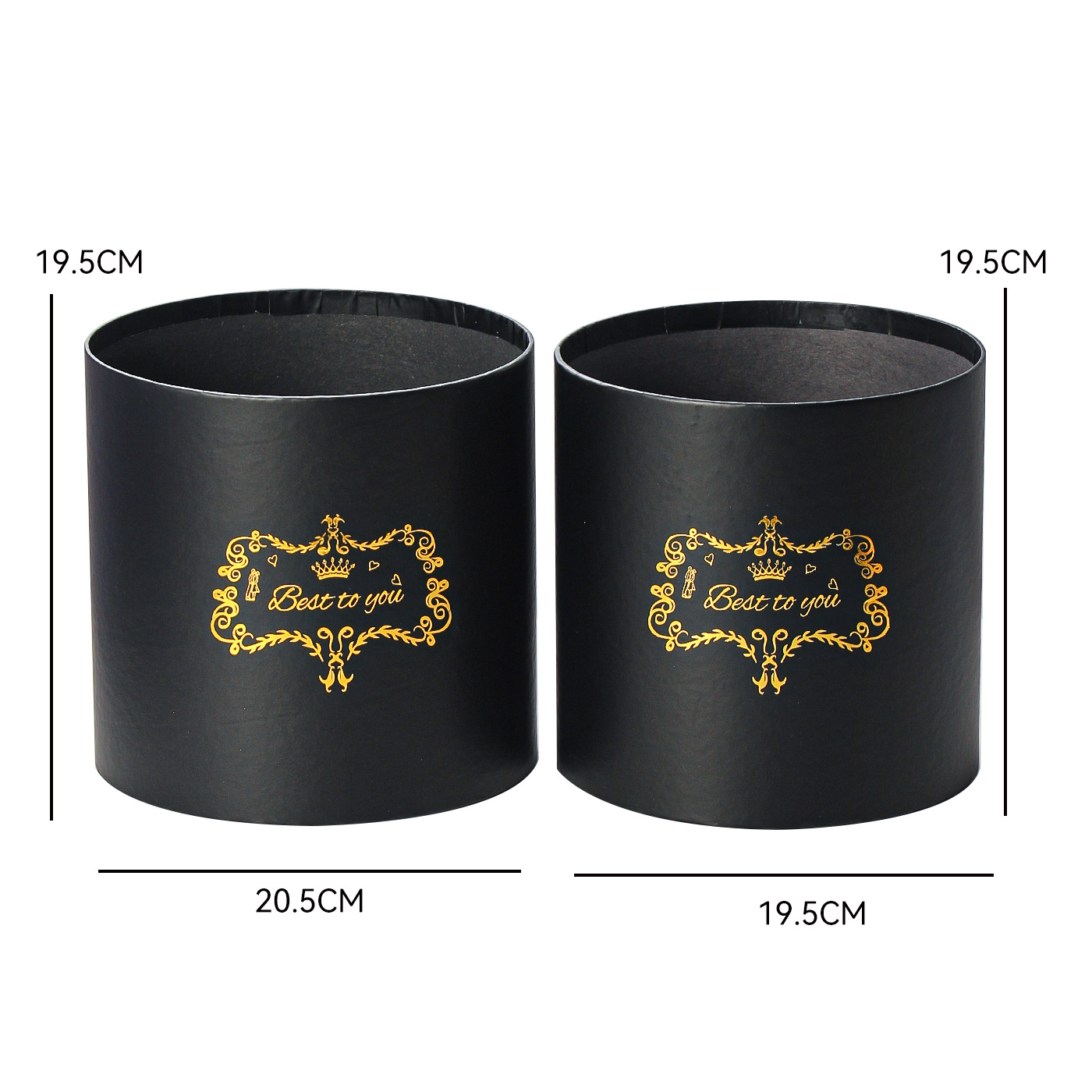 Siete colores cordier cubierto dos buquetes de flores abrazar barril de flores caja de embalaje de flores caja vacía materiales de diseño floral