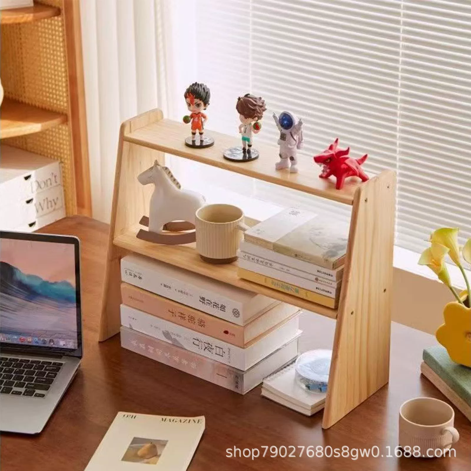 Деревянная многослойная стойка для хранения бара кофейная чашка отделка стеллажей Обучающий стол Простой книжный полка подставка для кухонных приправ