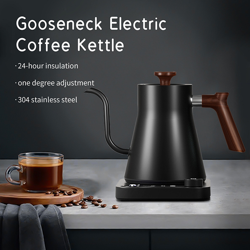 Gooseneck Kettle - Cross-border Smart Constant Temperature Electric Kettle, Hand Brewing Kettle, Coffee Pot, Goose Neck Kettle