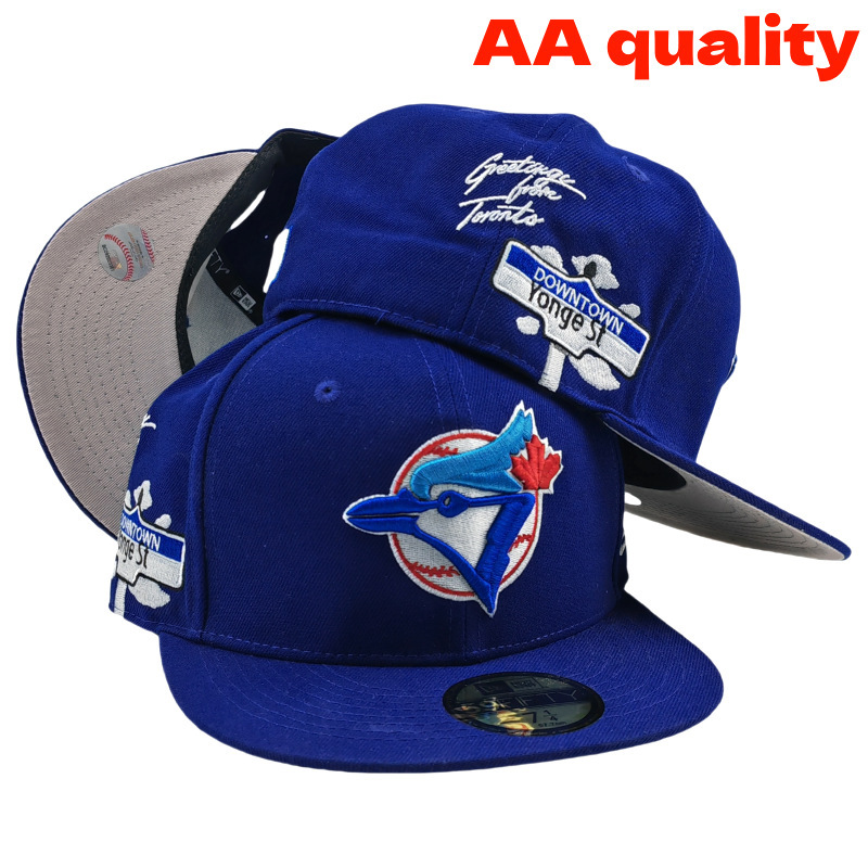 2025 nueva venta caliente exportación transfronteriza MLB gorra de béisbol AA patrón ala plana tamaño de moda sombrero de ala plana