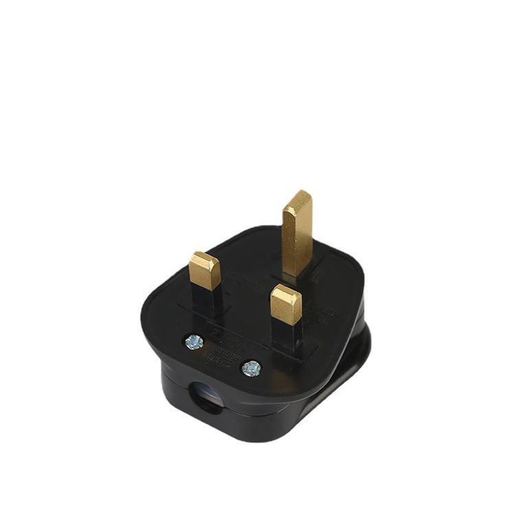 高品质13A英式插头BS英规插头线装配式接线英国插头香港三脚方插
