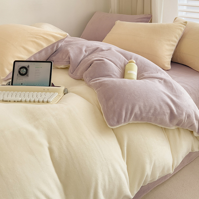 Milkshake + glutinous purple [high weight milk velvet double warm]]