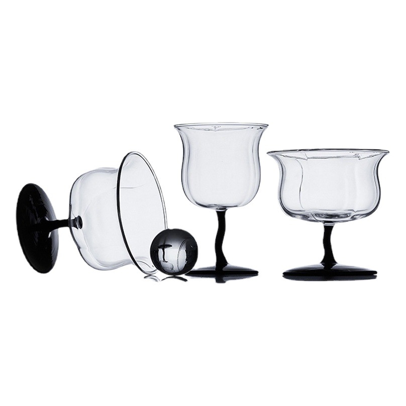 Linglan Copa vintage copa de vino tinto cóctel taza postre francés Internet celebridad bebida fábrica al por mayor
