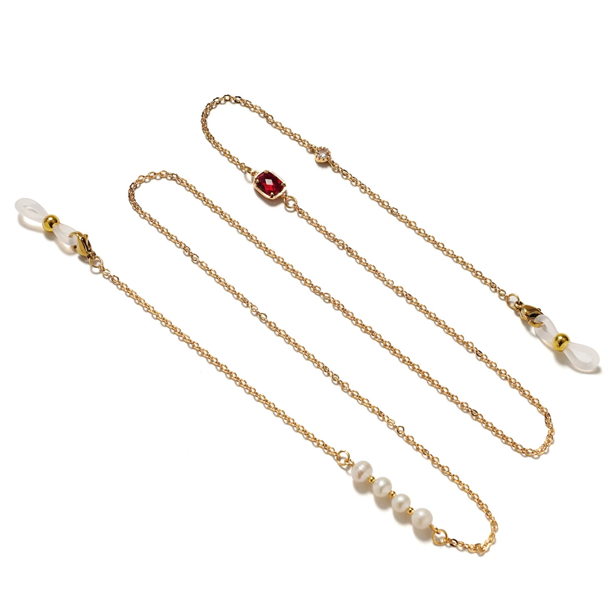 Медицинская маска из жемчуга, strap, очки
