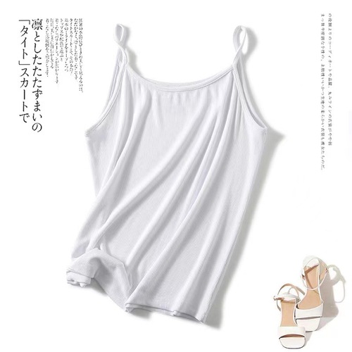 夏季新款一字领内搭小吊带修身显瘦单穿小背心弹力大码防走光上衣