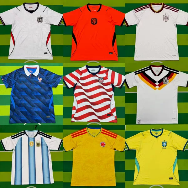 2627 World Cup National Team Fan Version Thai Version Football Jerseys of Germany, Brazil, France, England, the United States, and Argentina