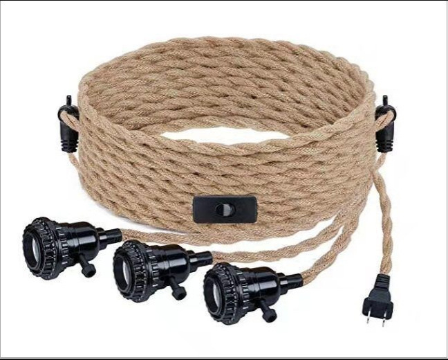 Cuerda de cáñamo araña vintage estilo industrial Bar Café restaurante Tienda Ropa Americana creativa nostálgica personalizada lámparas decorativas