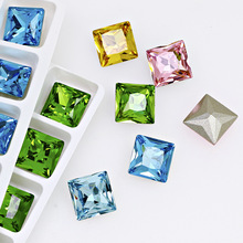 厂家直供水晶钻diy饰品配件服装立体装饰钻彩色尖底玻璃钻美甲钻