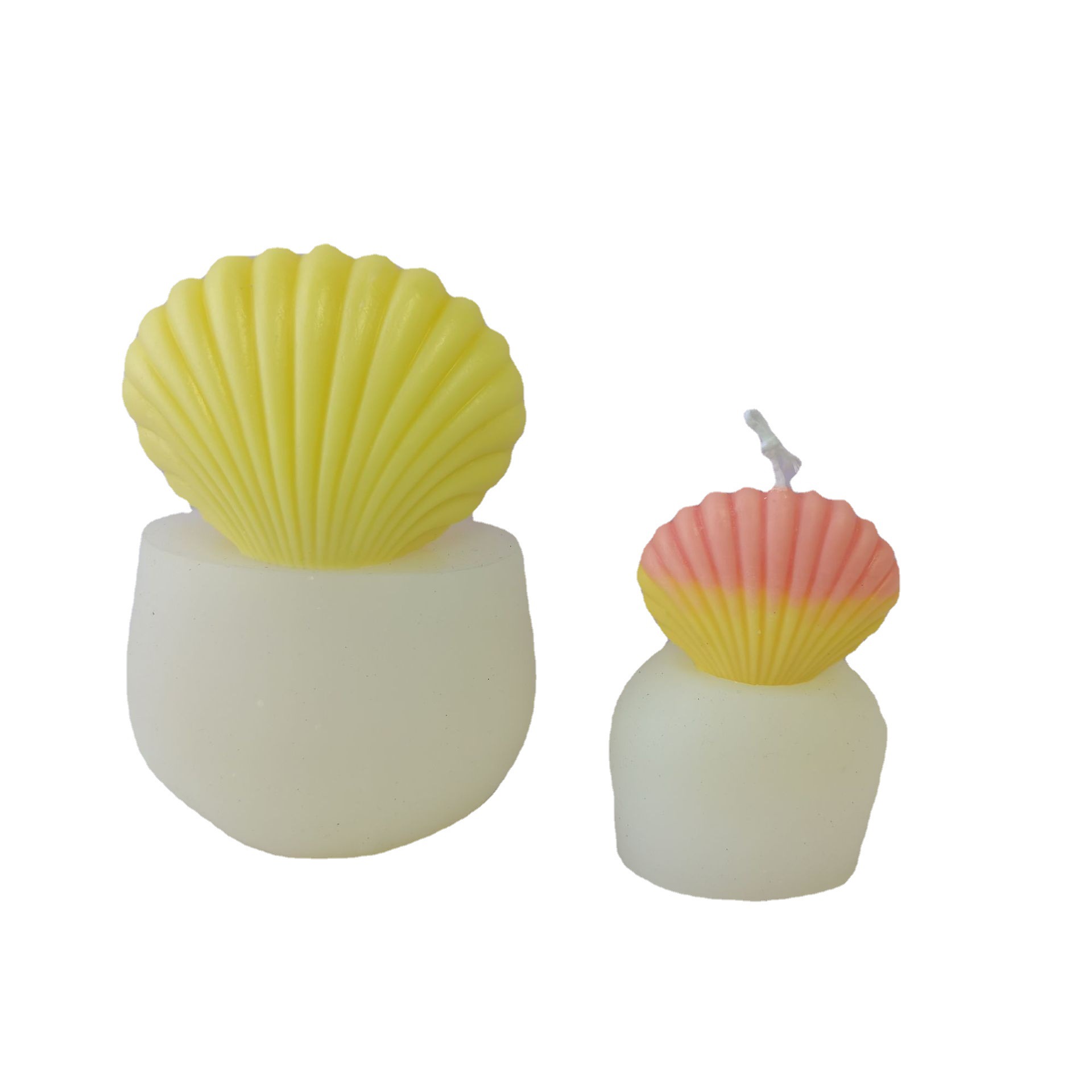 Shell vela molde DIY Océano serie Concha jabón hecho a mano aromaterapia vela decoración de la torta molde de silicona